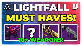 Top MUST HAVE Legendary Weapons in LIGHTFALL Destiny 2 PVE Guide [upl. by Powell499]