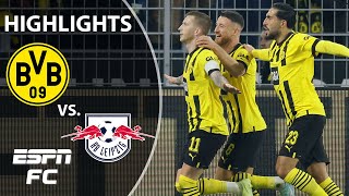 Borussia Dortmund vs RB Leipzig  Bundesliga Highlights  ESPN FC [upl. by Yannodrahc]