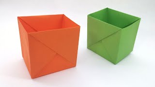 Origami Kutu Yapımı Kağıttan Sağlam Kalemlik Kutu Nasıl Yapılır [upl. by Eden]