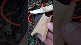 Carved Spool by bushcrafkelso2013 carving edcknife knifestuffwedo [upl. by Toolis]