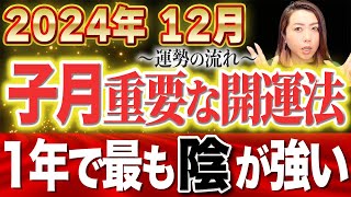 【12月運勢の流れ】一年で1番″陰″のパワーが強い月！誰でも簡単にできる開運法がこちら [upl. by Eleirbag]