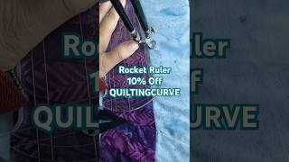 Rocket Quilting Ruler Demo quilting [upl. by Landre500]