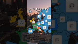 Used Plug Socket types europe mapping shorts [upl. by Griffin]