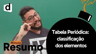 TABELA PERIÓDICA CLASSIFICAÇÃO DOS ELEMENTOS  MINUTO RESUMO  DESCOMPLICA [upl. by Silvers]