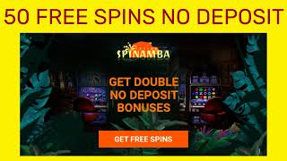 No deposit casino bonus  50 free spins on lucky slots  Spinamba casino promotions [upl. by Wehrle]