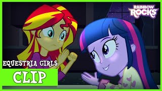 Sunset Shimmer and Twilight Sparkle sleepover scene WITH OUR VOICES [upl. by Avrenim]