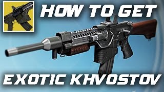 QUICKEST amp EASIEST EXOTIC KHVOSTOV WITH PARTS LOCATIONS How To Get The Exotic Khvostov [upl. by Nylidnam]