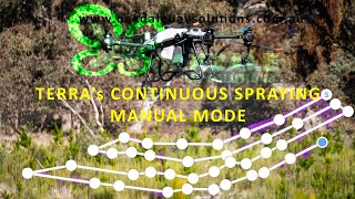 DJI Terras Continuous Spraying manual mode [upl. by Erdnuaed101]