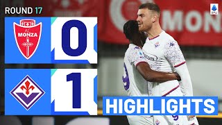 MONZAFIORENTINA 01  HIGHLIGHTS  Beltrán does it again for La Viola  Serie A 202324 [upl. by Merralee]