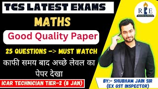 TCS Latest Exam Good Quality Paper ICAR Technician Tier2 complete solution Must watch [upl. by Dustin]