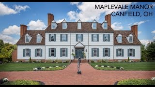 Lakefront Colonial Mansion For Sale in Canfield Ohio 14 Acres [upl. by Feodore527]