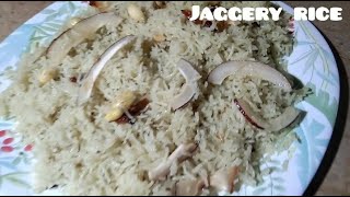 Jaggery rice recipe  Fun cooking by emmi [upl. by Noisla]