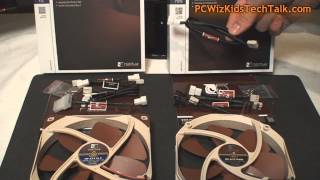 Noctua NFA14 Flx and NFA15 Premium Fans Review  PCWizKid [upl. by Atenaz]