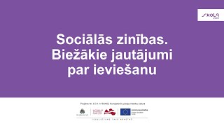 Sociālās zinības  Biežākie jautājumi par ieviešanu [upl. by Glennon]