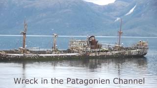 Wreck of a ship in the Patagonian Channel Chile Capitan Leonidas MV [upl. by Melody]