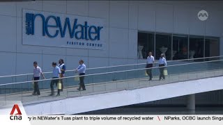 Expansion of Tuas Newater Factory will triple production to 75 million gallons per day [upl. by Haet772]