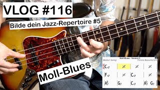 VLOG 116  Bilde dein JazzRepertoire 5 MollBlues [upl. by Adias]