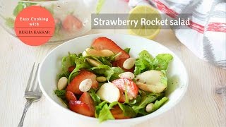 Strawberry Salad  Strawberry Cheese and Rocket Salad  Healthy Salad Recipe [upl. by Einnoc]