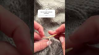 Italiensk avfelling🤍 howtoknit knittingtutorials strikking [upl. by Renner]