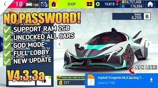 Asphalt 9 Mod Apk Gameplay  Unlimited Money All Cars Unlocked  4k Ultra Graphics For All Device [upl. by Lokkin]