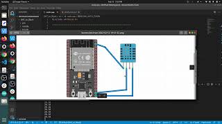 Blynk ESP32 DHT11 Temperature Sensor Tutorial on Platformio [upl. by Diamond]