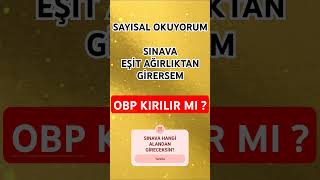 FARKLI ALANDAN SINAVA GİRERSEM OBP KIRILIR MI  OBP HANGİ DURUMDA KIRILIR  yks [upl. by Nortad881]