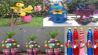 plastic bottle recycle ideas plastic bottle tree pot ideas SD garden ideas [upl. by Agan831]