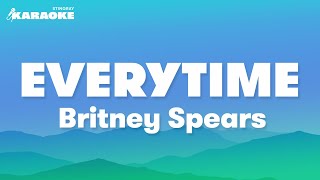 Britney Spears  Everytime Karaoke Version [upl. by Ailuy]