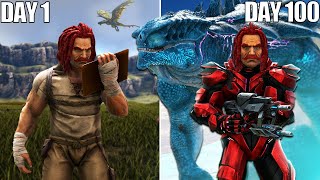 I Spent 100 Days in PRIMAL FEAR in ARK Survival Evolved Modded [upl. by Rolyt]