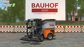 LS17  Bauhof Weber Kehrmaschine V2 UPDATE mit Funktionen 🚧 Baustellenmodsde 🚧 [upl. by Irmina574]