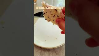 thinnest sandwich ever food sandwich youtube [upl. by Atteynod538]