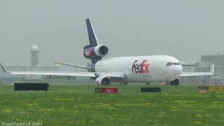 FedEx 1992 McDonnell Douglas MD11F N642FE on Flight FDX247 YYZMEM [upl. by Francene]