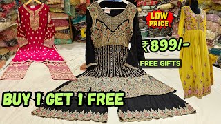 Buy 1 Get 1 FREE Exclusive Wedding Designer Dresses Pakistani Suits Hyderabad Manha Wholesale [upl. by Natlus246]