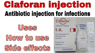 claforan injection uses in urdu cefotaximeAntibiotic injectionClaforan injection dose side effect [upl. by Lokcin]