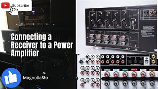 How to connect an external amplifier to a receiver [upl. by Llemart]