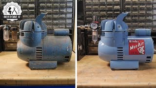 Old Airbrush Compressor Restoration [upl. by Anailuj700]