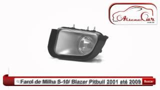 ArsenalCar Farol de Milha Auxiliar S10 Blazer Pitbull 2001 até 2009 [upl. by Anika717]