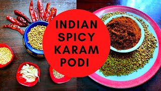 Indian Spicy KARAM PODI గుంటూరు మిర్చి తో కారం పొడి [upl. by Roshan]