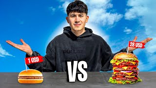 La HAMBURGUESA MÁS CARA vs MÁS BARATA de BUENOS AIRES🍔 [upl. by Sim712]