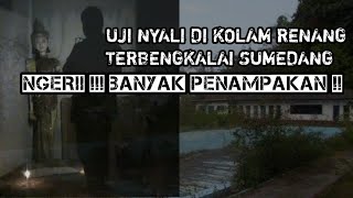 UJINYALI KOLAM RENANG TERBENGKALAI SUMEDANG  ADA PENAMPAKAN  Wisata malam [upl. by Esiouqrut]