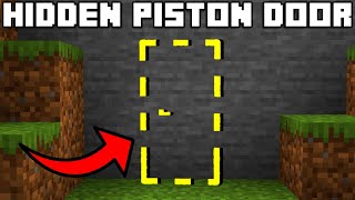 🦅 Minecraft Bedrock 119  EASY HIDDEN PISTON DOOR TUTORIAL [upl. by Nitsrik764]