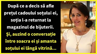 După ce a decis să afle prețul cadoului soțului ei soția la returnat la magazinul de bijuterii [upl. by Chor]