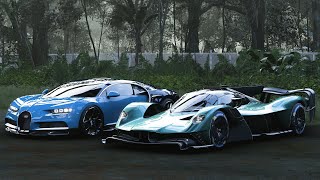 Aston Martin Valkry and Bugatti Chiron drive  Forza Horza 5 [upl. by Lesde]