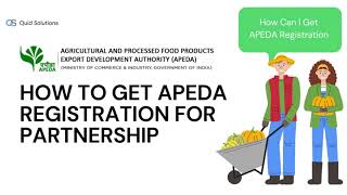 How to Apply for APEDA Registration Complete Guide for Indian AgroExporters Partnership [upl. by Sidonnie]