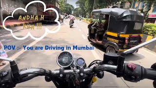 4K  Almost crashed my Royal Enfield Meteor 350 into an auto AnuragSalgaonkar skills saved me [upl. by Lilllie959]