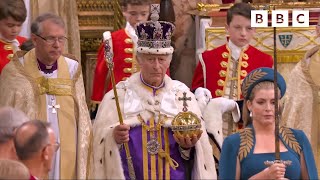 National Anthem at Westminster Abbey 🎶👑  The Coronation of TM The King And Queen Camilla  BBC [upl. by Zacharias84]