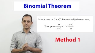 Numerically greatest term SE 2 Middle term is numerically greatest term in the exp of 1x2n [upl. by Etnovahs]