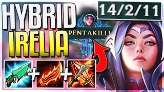 HYBRID AP IRELIA REWORK PENTAKILL THIS BUILD IS BROKEN Irelia Mid Gameplay  League of Legends [upl. by Lear]