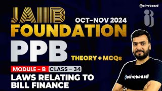 JAIIB Oct 2024  PPB Important Theory  MCQs  Module B Unit 34  JAIIB Online Class  Himanshu Sir [upl. by Eetnwahs]