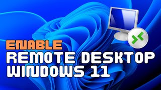 How to enable Remote Desktop on Windows 11 22H2  Remote Desktop Connection on Windows 11 [upl. by Sirtimed]